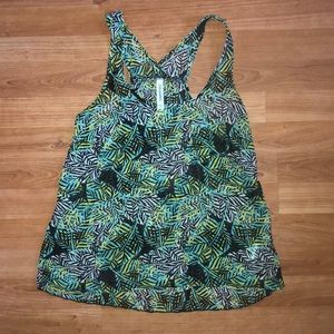 Palm printed tank top